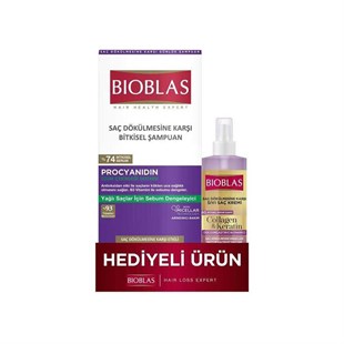 Bioblas Procyanidin Saç Dökülmesine Karşı Şampuan 360 ml + 115 ml Sıvı Saç Kremi Hediye